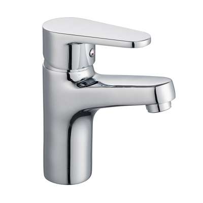 Ceramic cartridge two way single hole brass basin water taps