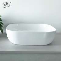 ZHONGYA high quality stylish vessel sink porcelain china bathroom lavatory washing basin