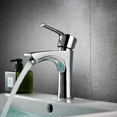 Single lever two way hot cold water wash basin mixer bathroom faucet